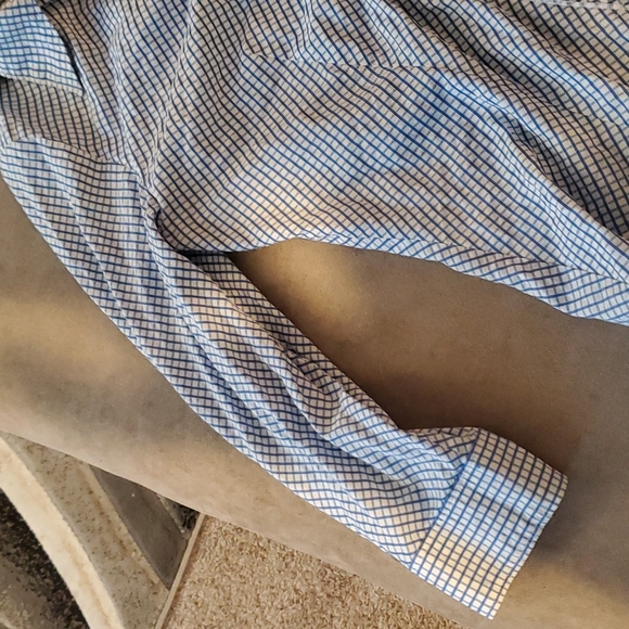 New York & Company Checked button down top - Picture 4 of 6